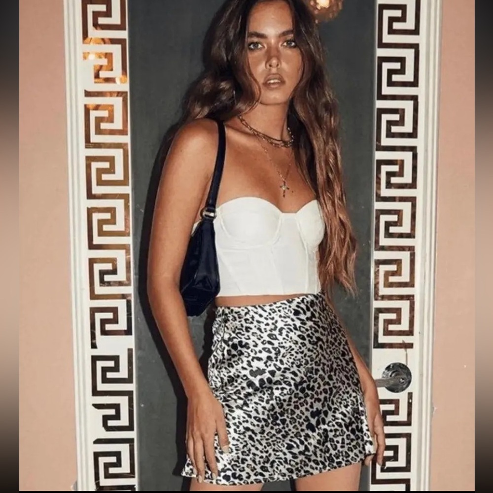 Princess Polly Leopard Skirt